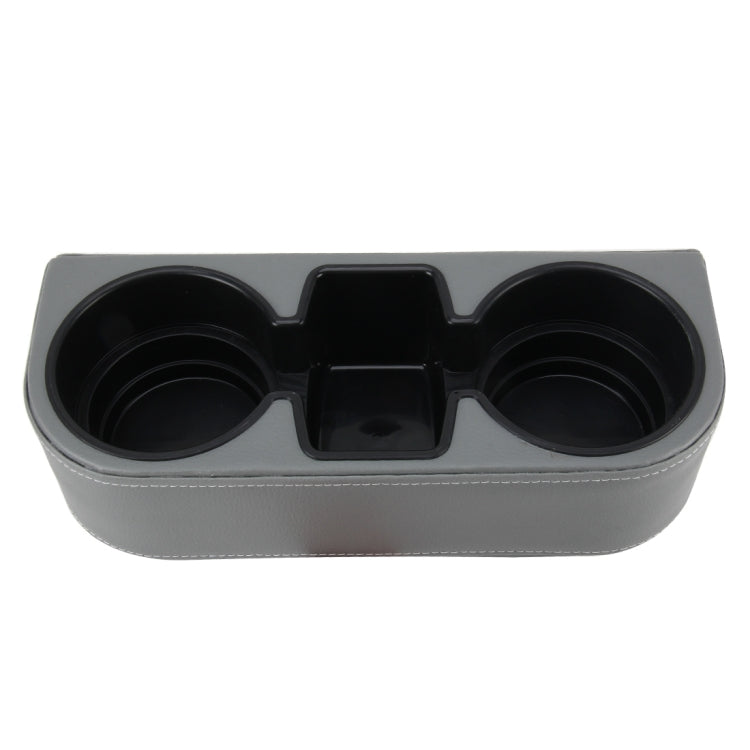 Car Seat Crevice Storage Box Cup Drink Holder Auto Pocket Stowing Tidying for Phone Pad Card Coin Case Car Accessories(Grey)
