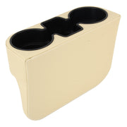 Car Seat Crevice Storage Box Cup Drink Holder Auto Pocket Stowing Tidying for Phone Pad Card Coin Case Car Accessories(Khaki)
