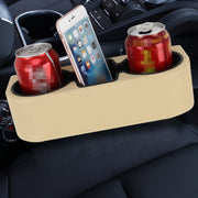 Car Seat Crevice Storage Box Cup Drink Holder Auto Pocket Stowing Tidying for Phone Pad Card Coin Case Car Accessories(Khaki)