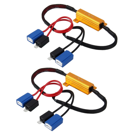 2 PCS H1 / H3 Car Canbus Error Canceller Decoder Load Resistor LED 50W 8 Ohm No Blinking Decoder Heat Resistance Aluminum Case Heat Sink High Power Metal Shell Resistance - free shipping - PMC Jewellery - Order now!