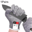 A Pair Cut-resistant Gardening Gloves HPPE Food-grade 5-Level Anti-cutting Anti-wear Safety Working Gloves, Size: XL, Length: 26cm(White) - Safety Gloves by PMC TechLife | Online Shopping South Africa | PMC TechLife | Buy Now Pay Later Mobicred