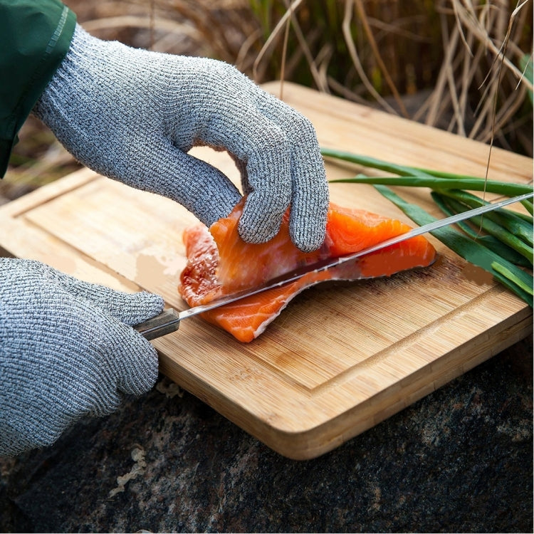 A Pair Cut-resistant Gardening Gloves HPPE Food-grade 5-Level Anti-cutting Anti-wear Safety Working Gloves, Size: XL, Length: 26cm(Black) - Safety Gloves by PMC TechLife | Online Shopping South Africa | PMC TechLife | Buy Now Pay Later Mobicred