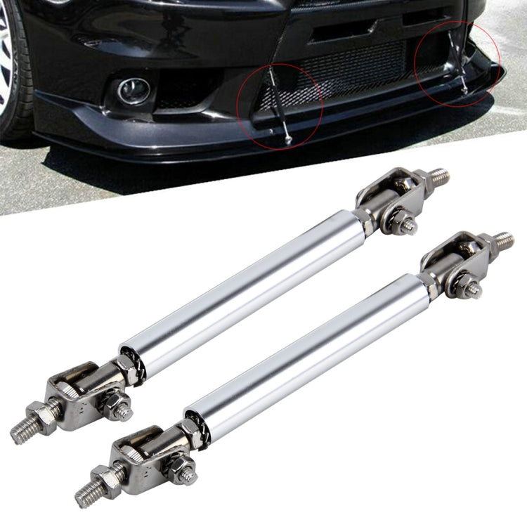 2 PCS Car Modification Large Surrounded By The Rod Telescopic Lever Front and Rear Bars Fixed Front Lip Back Shovel Adjustable Small Rod, Length: 15cm(Silver) - free shipping - PMC TechLife - Order now!