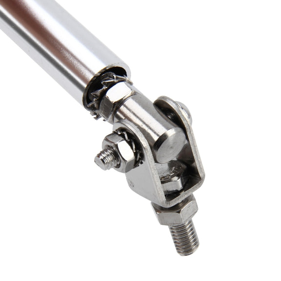 2 PCS Car Modification Large Surrounded By The Rod Telescopic Lever Front and Rear Bars Fixed Front Lip Back Shovel Adjustable Small Rod, Length: 20cm(Silver)