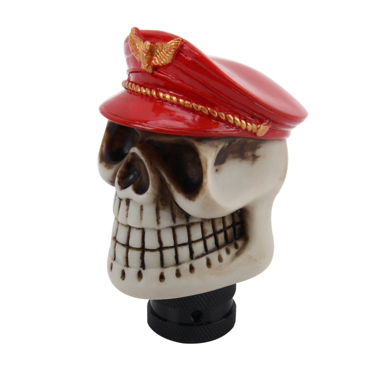 Universal Skull with A Hat Shape Car Gear Shift Knob Modified Car Gear Shift Knob Auto Transmission Shift Lever Knob Resin Gear Knobs - Shift Knob by PMC TechLife | Online Shopping South Africa | PMC TechLife | Buy Now Pay Later Mobicred