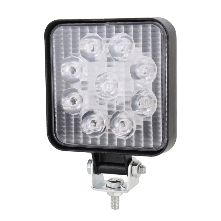 DC 10-30V 27W 2500LM 6000K Waterproof Vehicle Car Boat Marine External Work Lights Emergency Lights 30 Degrees Adjustable Spot Light LED Car Bulbs with 9 Intense Wafer LED Lights(White Light) - Work Lights by PMC TechLife | Online Shopping South Africa | PMC TechLife | Buy Now Pay Later Mobicred