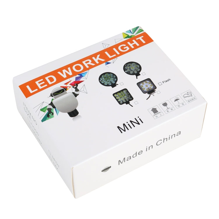 DC 10-30V 27W 2500LM 6000K Waterproof Vehicle Car Boat Marine External Work Lights Emergency Lights 30 Degrees Adjustable Spot Light LED Car Bulbs with 9 Intense Wafer LED Lights(White Light) - Work Lights by PMC TechLife | Online Shopping South Africa | PMC TechLife | Buy Now Pay Later Mobicred