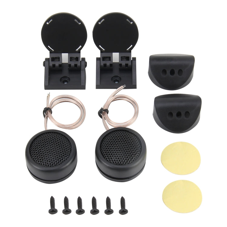 2 PCS 4 Mounting Options High Efficiency Dome Tweeter Mini Car Speaker Dome Tweeter Audio Auto Sound Component Speakers for Car Stereo - Car Amplifiers by PMC TechLife | Online Shopping South Africa | PMC TechLife | Buy Now Pay Later Mobicred