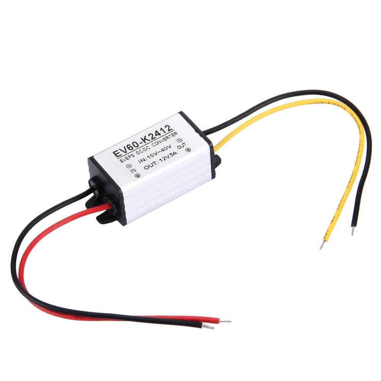 EV60-K2412 DC 15-40V to 12V 5A 36W Car Power Adapter DC-DC Converter Step Down Module - Voltage Stabilizer by PMC Jewellery | Online Shopping South Africa | PMC Jewellery | Buy Now Pay Later Mobicred
