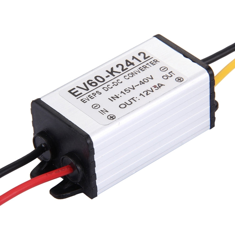 EV60-K2412 DC 15-40V to 12V 5A 36W Car Power Adapter DC-DC Converter Step Down Module - Voltage Stabilizer by PMC Jewellery | Online Shopping South Africa | PMC Jewellery | Buy Now Pay Later Mobicred