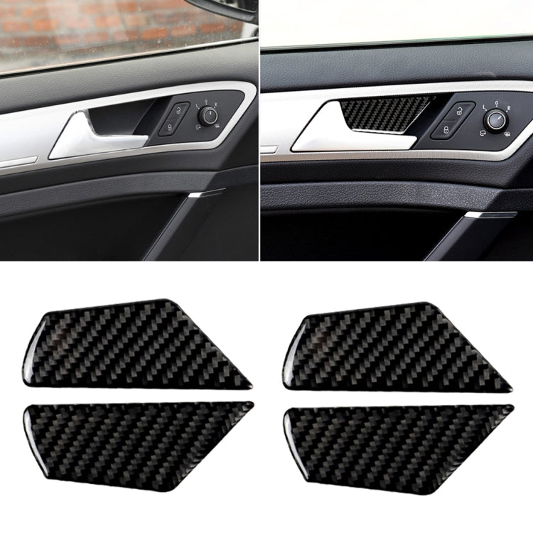Car Carbon Fiber Door Inner Handle Wrist Panel Decorative Sticker for Volkswagen Golf 7 2013-2017 - Car Interior Mouldings by PMC TechLife | Online Shopping South Africa | PMC TechLife | Buy Now Pay Later Mobicred
