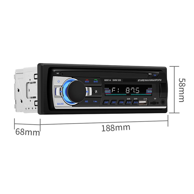 SWM-530 12V Universal Car Dual USB Charger Radio Receiver MP3 Player, Support FM & Bluetooth with Remote Control - free shipping - PMC TechLife - Order now!