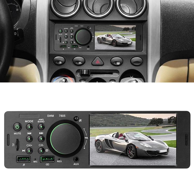 7805 4.1 inch Universal Car Radio Receiver MP5 Player, Support FM & Bluetooth & TF Card with Remote Control - Car MP3 & MP4 & MP5 by PMC TechLife | Online Shopping South Africa | PMC TechLife | Buy Now Pay Later Mobicred