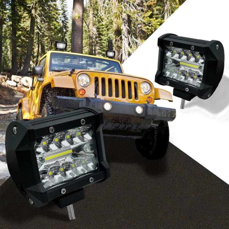 4 inch 15W 1500LM LED Strip Lamp Working Refit Off-road Vehicle Light Roof Strip Light - Work Lights by PMC TechLife | Online Shopping South Africa | PMC TechLife | Buy Now Pay Later Mobicred