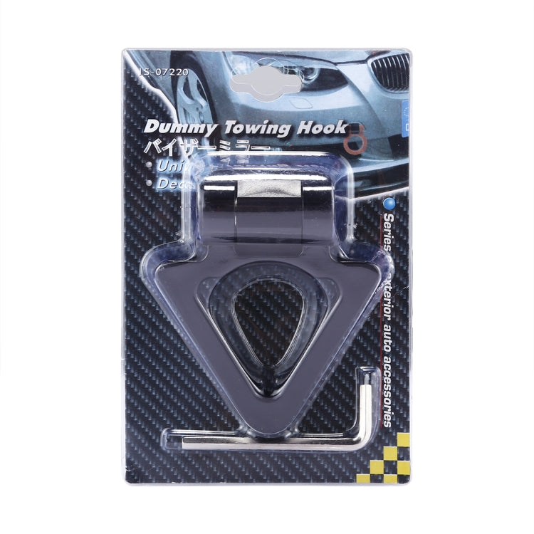 Car Truck Bumper Triangle Tow Hook Adhesive Decal Sticker Exterior Decoration(Black) - Towing Bars by PMC TechLife | Online Shopping South Africa | PMC TechLife | Buy Now Pay Later Mobicred