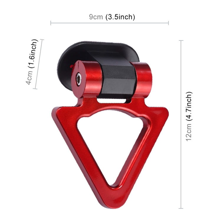 Car Truck Bumper Triangle Tow Hook Adhesive Decal Sticker Exterior Decoration (Red) - Towing Bars by PMC TechLife | Online Shopping South Africa | PMC TechLife | Buy Now Pay Later Mobicred