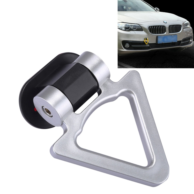 Car Truck Bumper Triangle Tow Hook Adhesive Decal Sticker Exterior Decoration (Silver) - Towing Bars by PMC TechLife | Online Shopping South Africa | PMC TechLife | Buy Now Pay Later Mobicred