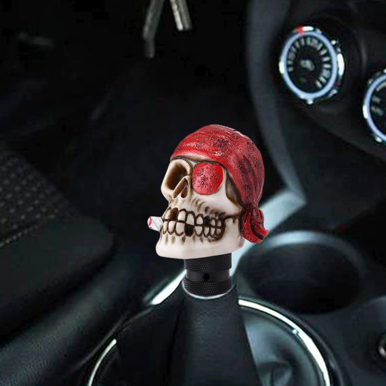 Pirate Skull Shaped Universal Vehicle Car Shifter Cover Manual Automatic Gear Shift Knob (Red) - Shift Knob by PMC TechLife | Online Shopping South Africa | PMC TechLife | Buy Now Pay Later Mobicred