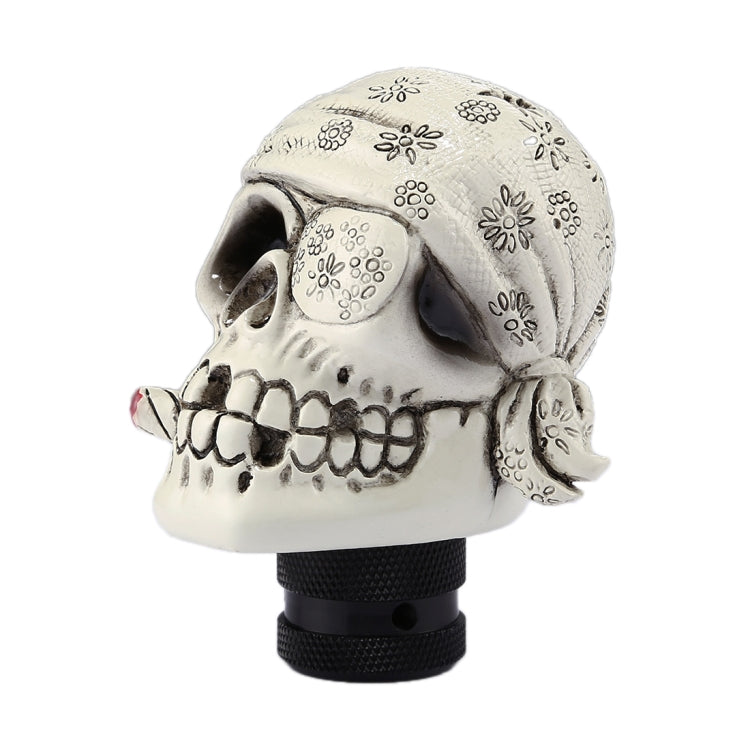 Pirate Skull Shaped Universal Vehicle Car Shifter Cover Manual Automatic Gear Shift Knob (White) - free shipping - PMC TechLife - Order now!