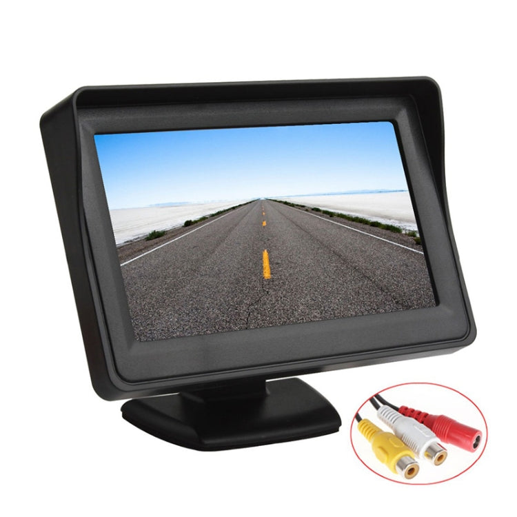 PZ-703 4.3 inch TFT LCD Car Rearview Monitor with Stand and Sun Shade - Rearview Monitors by PMC TechLife | Online Shopping South Africa | PMC TechLife | Buy Now Pay Later Mobicred