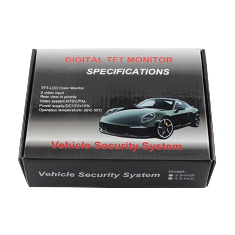 PZ-703 4.3 inch TFT LCD Car Rearview Monitor with Stand and Sun Shade - Rearview Monitors by PMC TechLife | Online Shopping South Africa | PMC TechLife | Buy Now Pay Later Mobicred