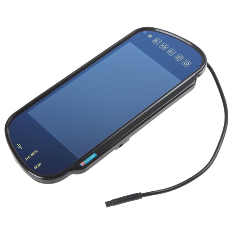 PZ-710 7.0 inch TFT LCD Car Rearview Mirror Monitor with Remote Control, Support Bluetooth / MP5 Player - Rearview Monitors by PMC TechLife | Online Shopping South Africa | PMC TechLife | Buy Now Pay Later Mobicred