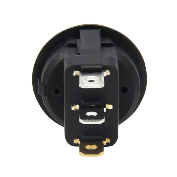 20 Amp 12 Volt Triple Plugs LED ON OFF Rocker Power Switch (Yellow Light)