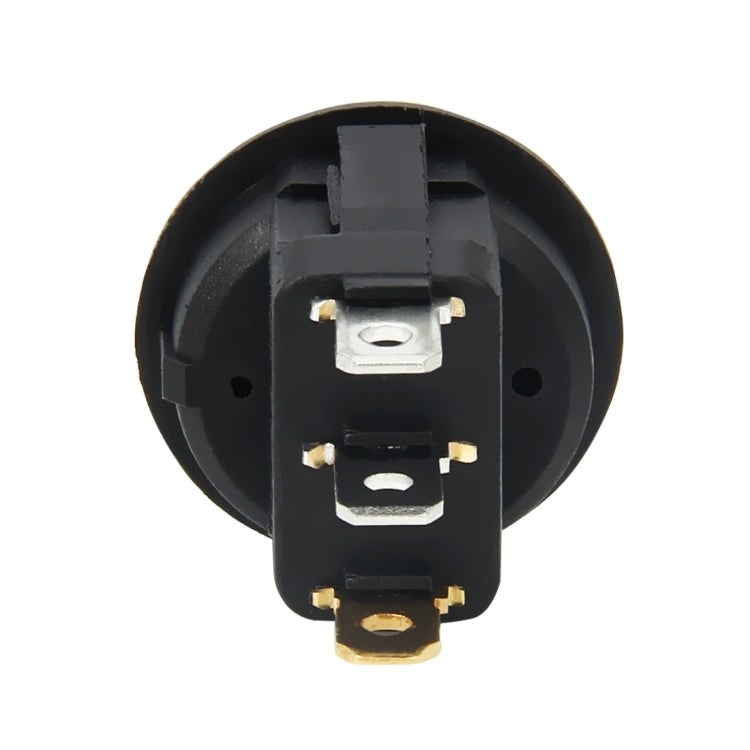 20 Amp 12 Volt Triple Plugs LED ON OFF Rocker Power Switch (Yellow Light)