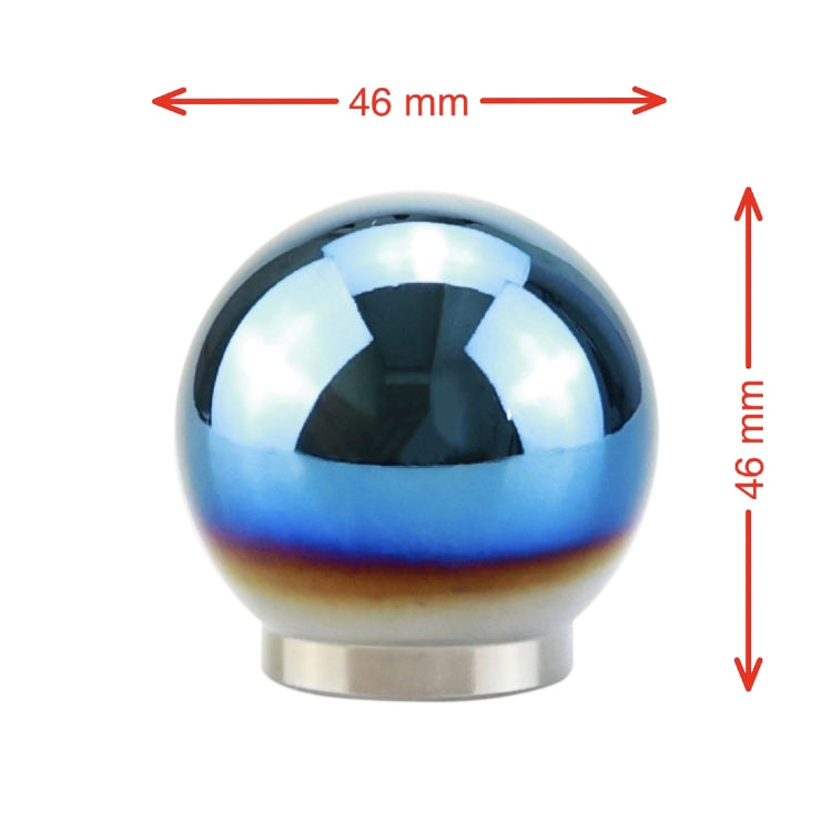 Universal Car Blue Ball Shape Aluminum Alloy Gear Shifter Lever Manual Automatic Shift Knob Adapter - Shift Knob by PMC TechLife | Online Shopping South Africa | PMC TechLife | Buy Now Pay Later Mobicred