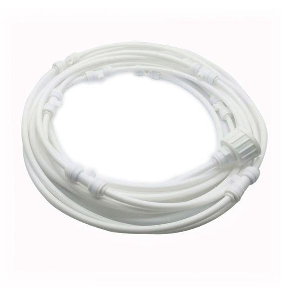 Outdoor Lawn Garden PE Mist Watering Line Misting Cooling System with 6 x Mist Nozzles, Length: 6m (White)