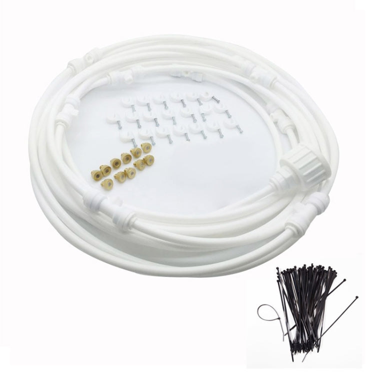 Outdoor Lawn Garden PE Mist Watering Line Misting Cooling System with 6 x Mist Nozzles, Length: 6m (White) - Watering & Irrigation by PMc TechLife | Online Shopping South Africa | PMc TechLife | Buy Now Pay Later Mobicred