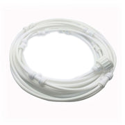 Outdoor Lawn Garden PE Hose Mist Watering Line Misting Cooling System with 21 x Mist Nozzles, Length: 15m (White)