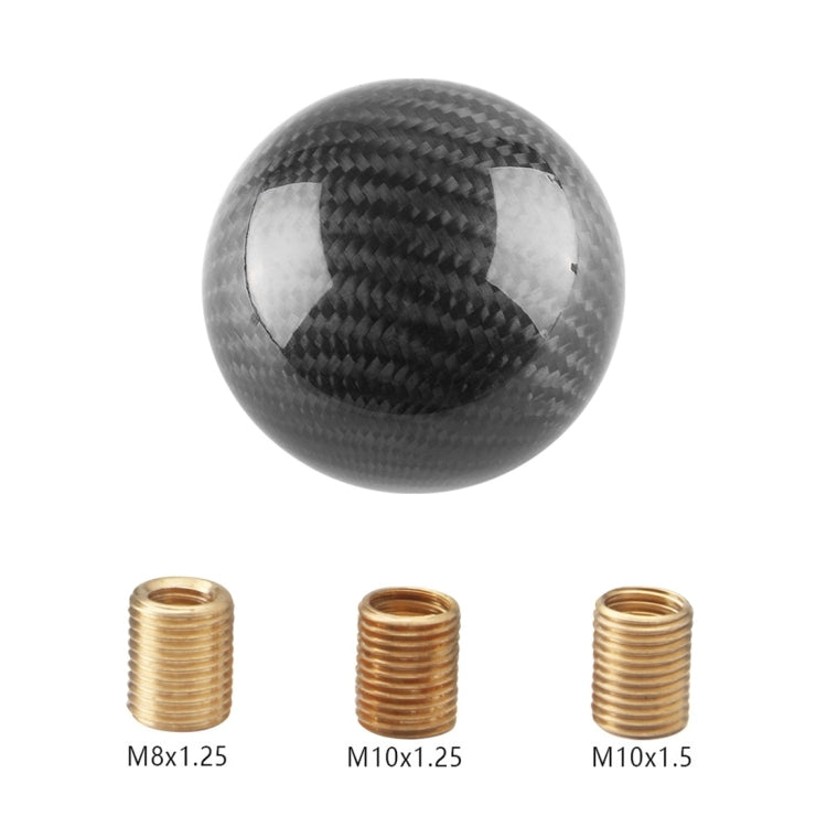 Universal Vehicle Car Shifter Cover Manual Automatic Carbon Fiber Ball Gear Shift Knob (Black) - Shift Knob by PMC TechLife | Online Shopping South Africa | PMC TechLife | Buy Now Pay Later Mobicred