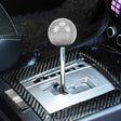 Universal Vehicle Car Shifter Cover Manual Automatic Carbon Fiber Ball Gear Shift Knob (Silver) - Shift Knob by PMC TechLife | Online Shopping South Africa | PMC TechLife | Buy Now Pay Later Mobicred