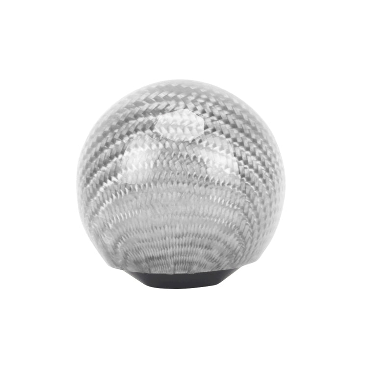Universal Vehicle Car Shifter Cover Manual Automatic Carbon Fiber Ball Gear Shift Knob (Silver) - Shift Knob by PMC TechLife | Online Shopping South Africa | PMC TechLife | Buy Now Pay Later Mobicred