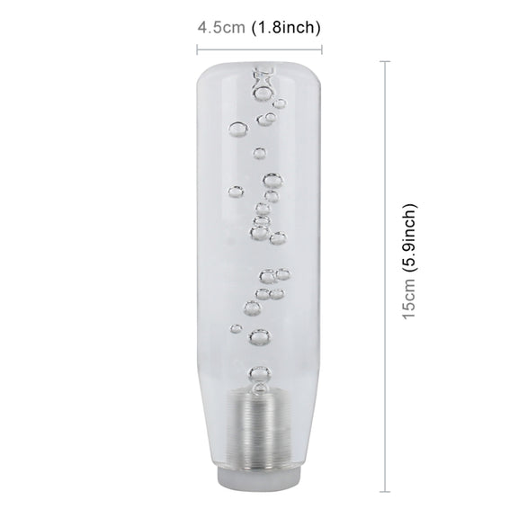 Universal Car Truck Transparent Bubble Colors LED Light Shift Knob Gear Lever Shifter, Length: 15cm