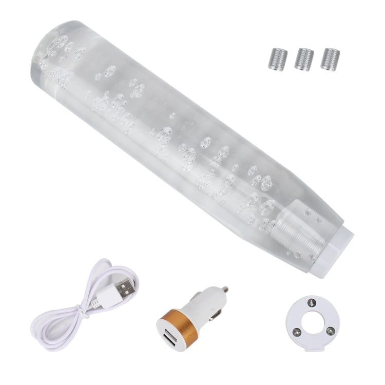 Universal Car Truck Transparent Bubble Colors LED Light Shift Knob Gear Lever Shifter, Length: 20cm - free shipping - PMC TechLife - Order now!