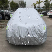 PEVA Anti-Dust Water-resistant Sunproof SUV Car Cover with Warning Strips, Fits Cars up to 4.8m(187 inch) in Length