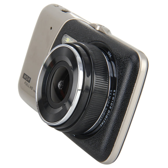 4 inch HD Video Recording HD Display Car Recorder with Separate F2.0 Camera, 12MP 170 Degrees Wide-angle/ Rear View Loop Recording/ G-Sensor Recording/ WDR Full HD/ Front Camera 1080P/ Rear Camera 720P/ Support 32G TF Card