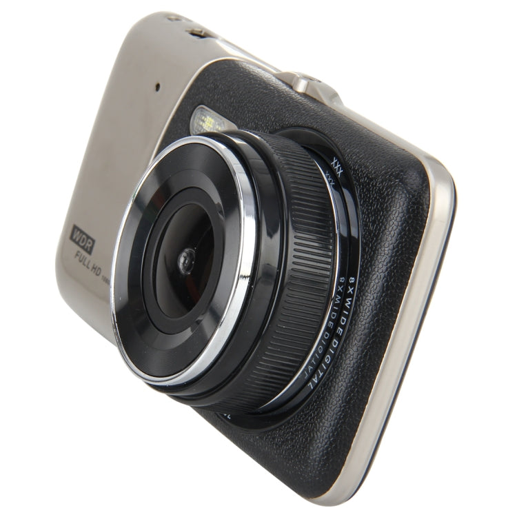 4 inch HD Video Recording HD Display Car Recorder with Separate F2.0 Camera, 12MP 170 Degrees Wide-angle/ Rear View Loop Recording/ G-Sensor Recording/ WDR Full HD/ Front Camera 1080P/ Rear Camera 720P/ Support 32G TF Card