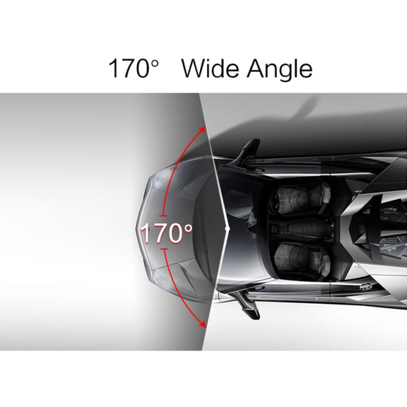 4 inch HD Video Recording HD Display Car Recorder with Separate F2.0 Camera, 12MP 170 Degrees Wide-angle/ Rear View Loop Recording/ G-Sensor Recording/ WDR Full HD/ Front Camera 1080P/ Rear Camera 720P/ Support 32G TF Card