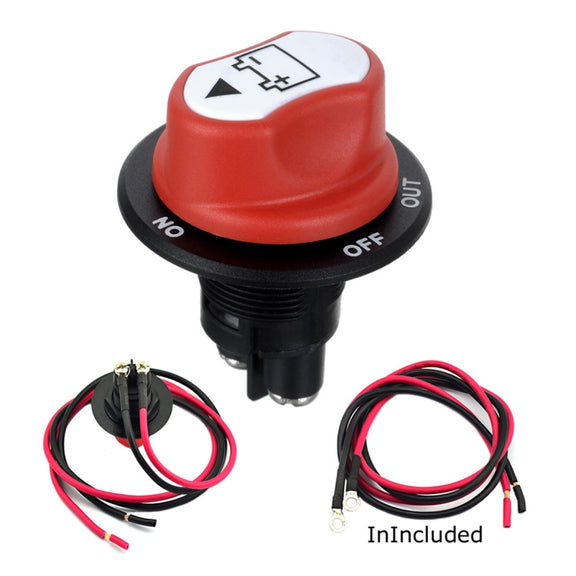 Jtron On/Off Car Battery Switch Car Battery Master Switch MAX DC 50V 50A CONT 75A INT Use for Cars / Off-road Vehicle / Truck