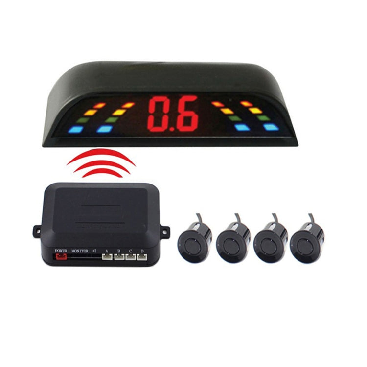 PZ-303-W Car Parking Reversing Buzzer and LED Monitor Parking Alarm Assistance System with 4 Rear Radar - Radar Detectors by PMC TechLife | Online Shopping South Africa | PMC TechLife | Buy Now Pay Later Mobicred