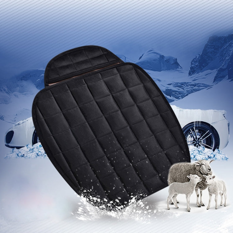 3 PCS / Set  Warm Car Seat Cover Cushion Five Seats Universal Two Front Row Seat Covers and One Back Row Seat Cover Car Non-slip Chair Pad Warm Car Mats No Back Plush Cushion(Black) - Seat Accessories by PMC TechLife | Online Shopping South Africa | PMC TechLife | Buy Now Pay Later Mobicred