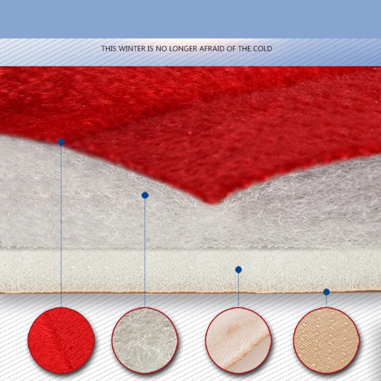 3 PCS / Set  Warm Car Seat Cover Cushion Five Seats Universal Two Front Row Seat Covers and One Back Row Seat Cover Car Non-slip Chair Pad Warm Car Mats No Back Plush Cushion(Red) - Seat Accessories by PMC TechLife | Online Shopping South Africa | PMC TechLife | Buy Now Pay Later Mobicred