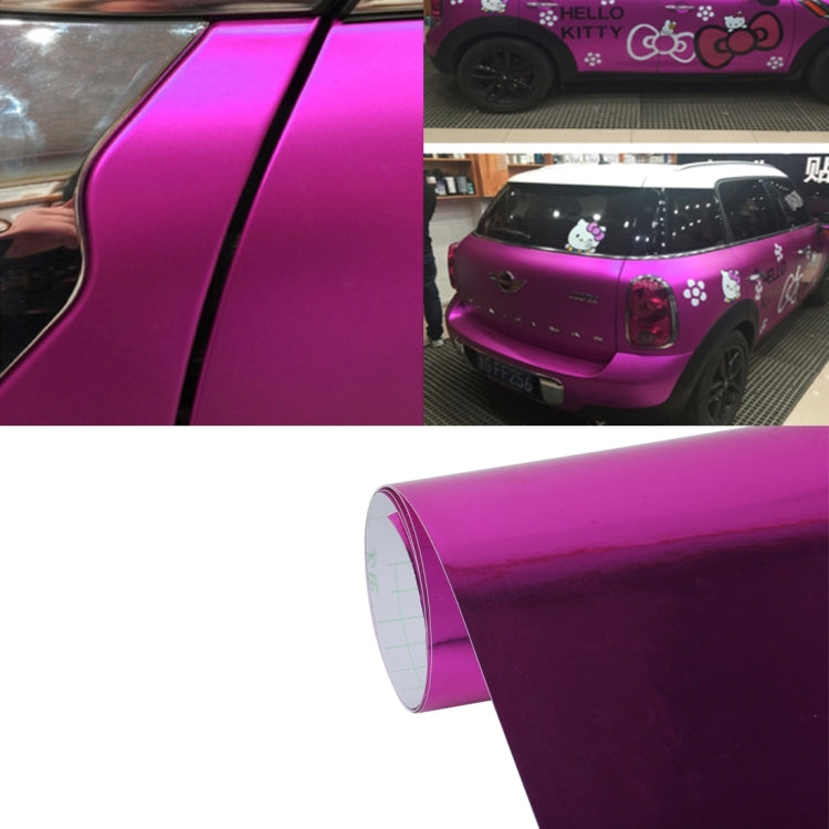 1.52m �� 0.5m Electroplating Car Auto Body Decals Sticker Self-Adhesive Side Truck Vinyl Graphics(Magenta) - Auto Film by PMc TechLife | Online Shopping South Africa | PMc TechLife | Buy Now Pay Later Mobicred