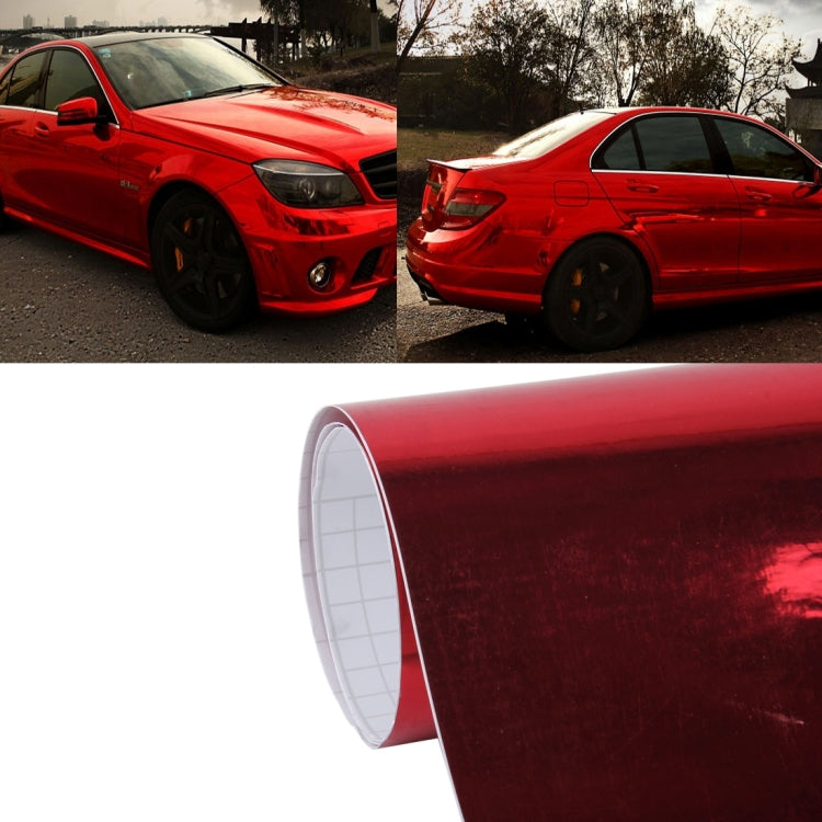1.52m �� 0.5m Electroplating Car Auto Body Decals Sticker Self-Adhesive Side Truck Vinyl Graphics(Red) - Auto Film by PMc TechLife | Online Shopping South Africa | PMc TechLife | Buy Now Pay Later Mobicred