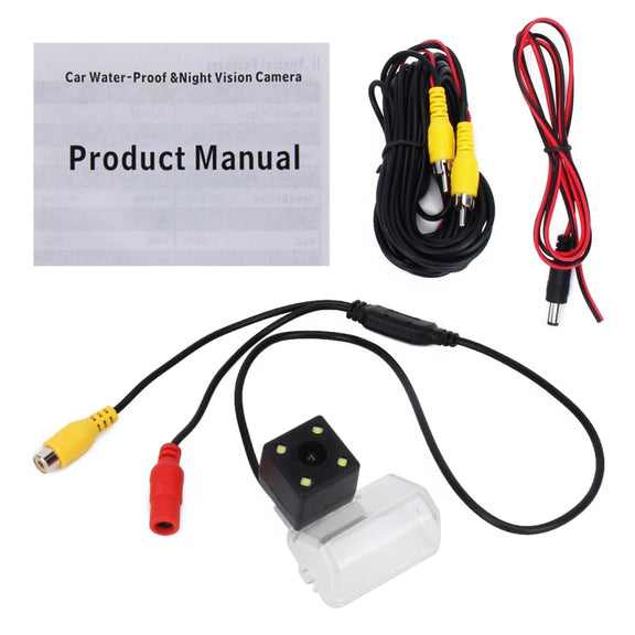 656��492 Effective Pixel  NTSC 60HZ CMOS II Water-resistant Car Rear View Backup Camera With 4 LED Lamps for 2005-2013 Version Mazda 6