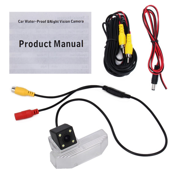 656��492 Effective Pixel Color HD Water-resistant Night Vision Wide Angle Car Rear View Reverse Camera With 4 LED Lamps for 2009 Version Mazda6 Rui Yi/2008 Version Mazda RX-8