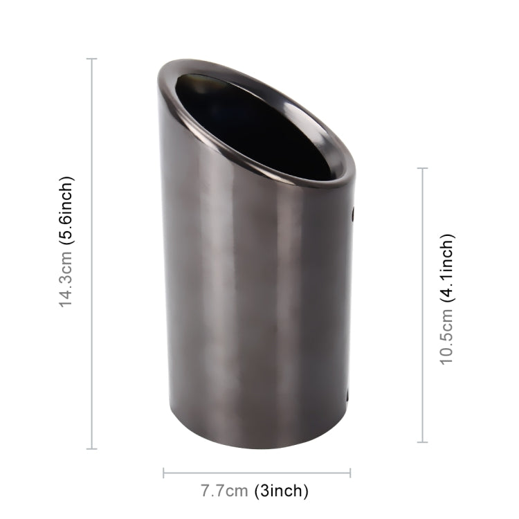 Car Styling Stainless Steel Exhaust Tail Muffler Tip Pipe for VW Volkswagen 1.2T Swept Volume(Black) - Exhaust Pipes by PMC TechLife | Online Shopping South Africa | PMC TechLife | Buy Now Pay Later Mobicred